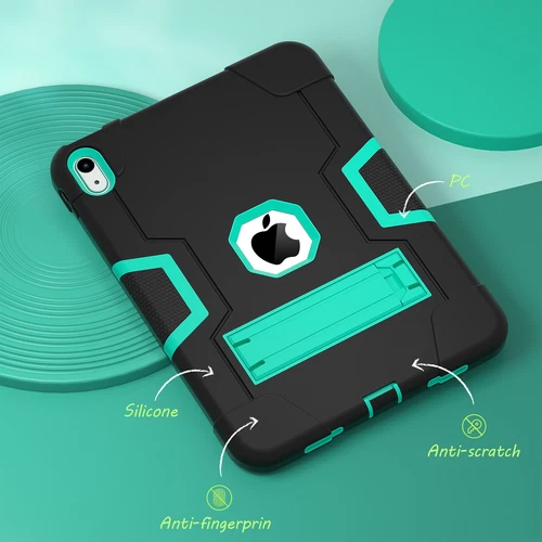 For iPad 9th 8th 7th Gen 10.2 Shockproof Heavy Duty Hard Rubber Cover Stand Case - Picture 85 of 122