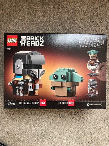 LEGO Brick Headz Mandalorian & The Child Set 75317 New Sealed - Picture 2 of 2