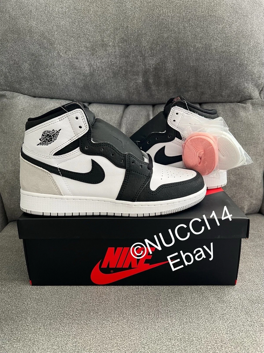 Nike Air Jordan 1 Retro High OG Stage Haze Bleached Coral GS Size 7Y 575441-108