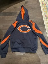 NFL Team Apparel Chicago Bears Hoodie Blue Youth Medium