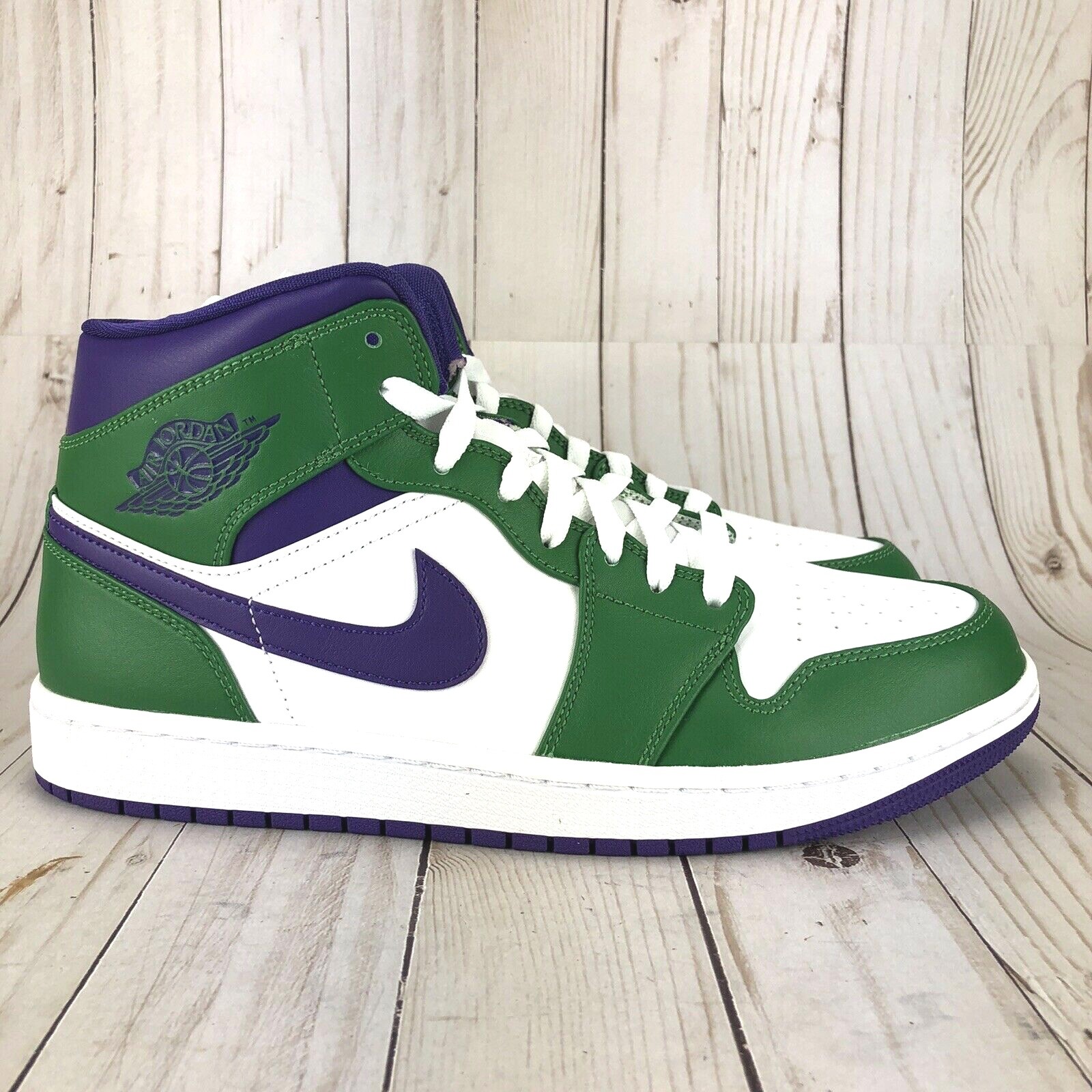 green white and purple jordans