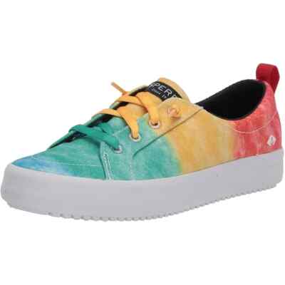 NEW NEW Sperry Kids Crest Vibe Rainbow Glitter Sneaker SZ6 Big