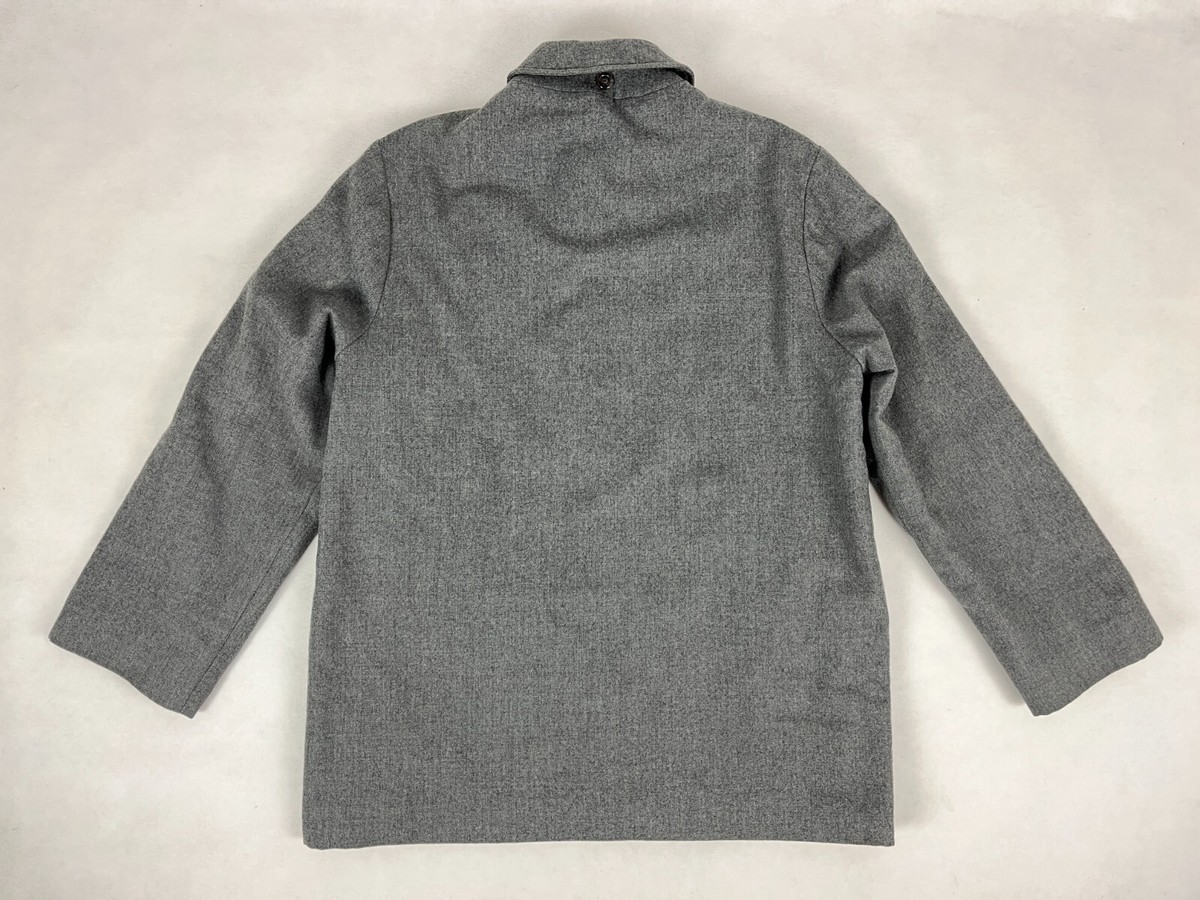 BURBERRY London Wool Hooded Jacked Nova Check Zip Grey Sz M/L #97