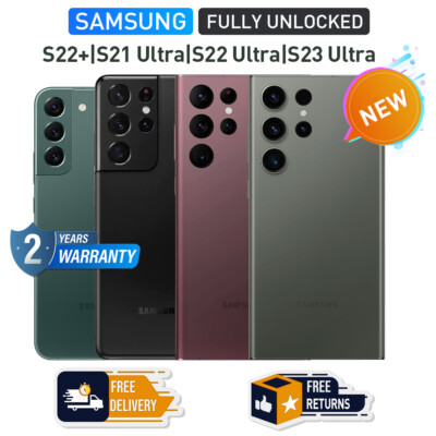 New Sealed Samsung Galaxy S23 Ultra/S22+ Plus/ S22 Ultra 5G Factory Unlocked