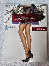 Silk Reflections Pantyhose Womens Control Top Barely Hosiery Style 717 Size AB