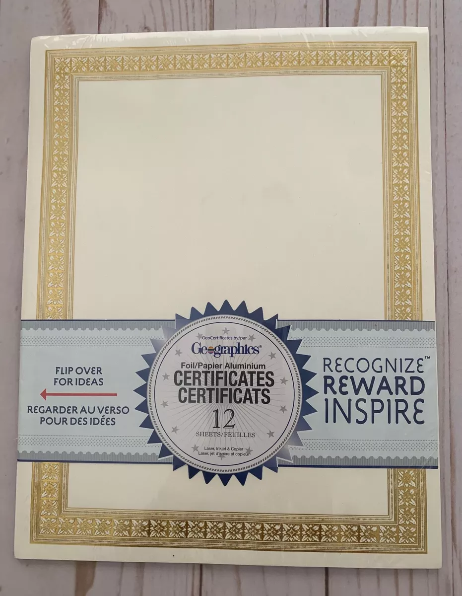 Award Certificates (12 pack)