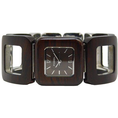 Fossil F2 ES-9586 Genuine Leather Quartz Analog Ladies Watch 
