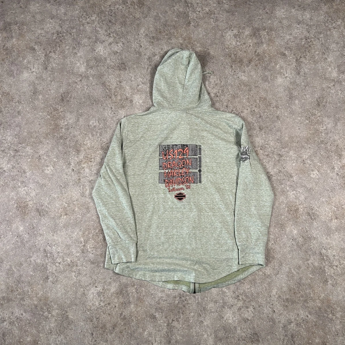 Grey harley davidson clearance hoodie