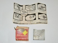 Vintage Glen-Lyn Products Set-A Rule, Data Gage Tape Measure 1940’s-50’s