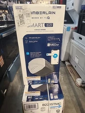 CHAMBERLAIN B2215T Garage Door Opener with Battery Backup, Black. NEW