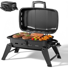 10000 BTU Portable Gas Grill Tabletop BBQ wit...