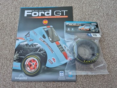 Maßstab 1:8 Deagostini Bauen Sie Ihren eigenen Ford GT40 AUTO AUSGABE TEIL 48 + MAGAZIN
