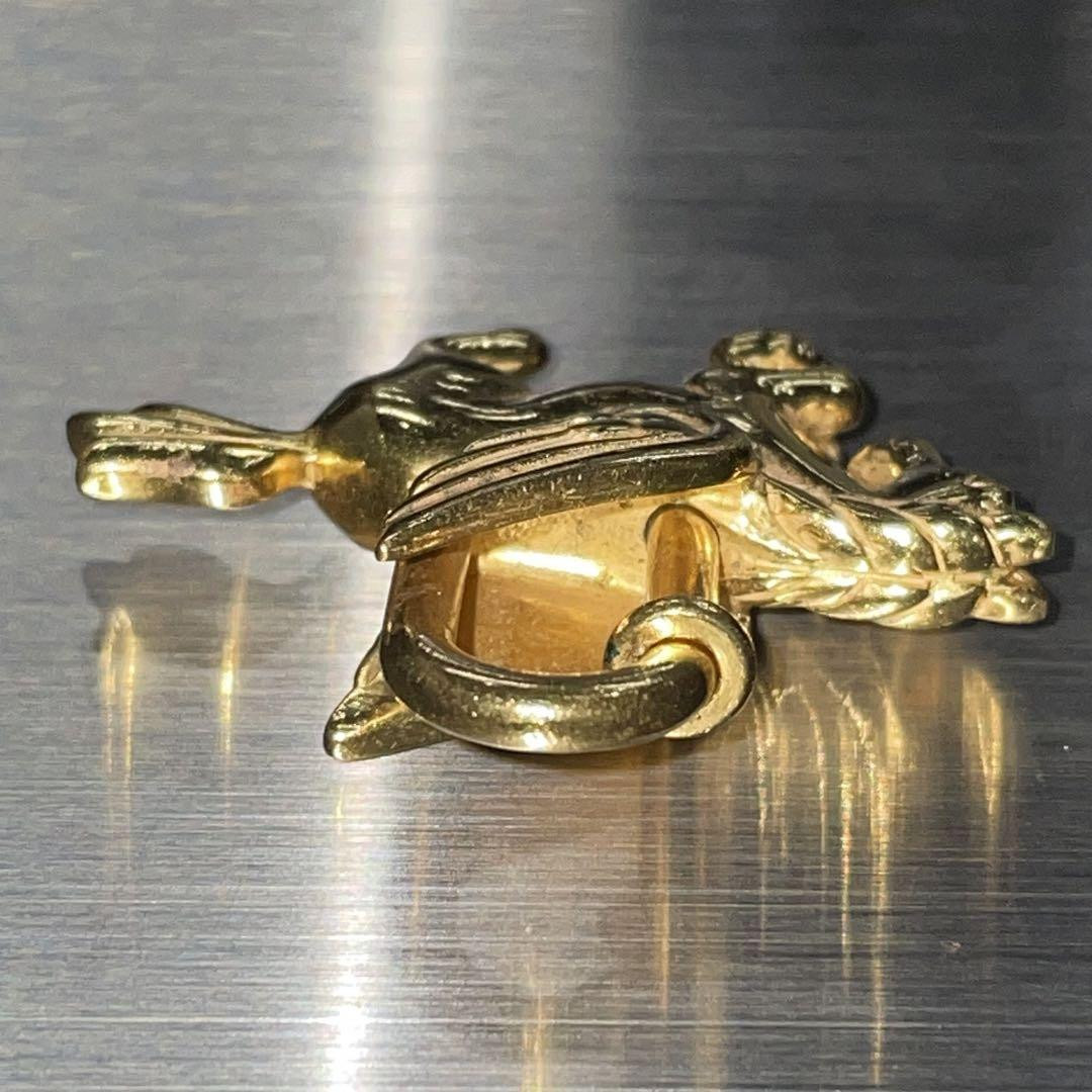 HERMES Gold Pegasus Charm Keyring Unisex 3.5cm Height 3.8cm HERMES Gold Pegasus Charm Keyring Unisex 3.5cm Height 3.8cm