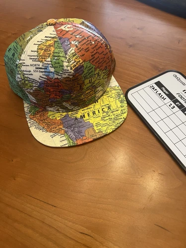 Chapeau carte du monde suprême SS12 World Wide rare vintage snap back