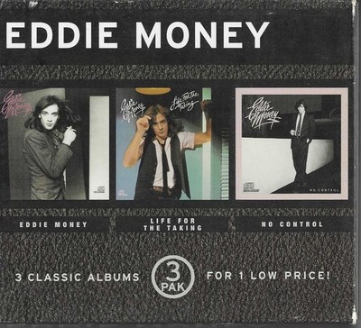 EDDIE MONEY 3 CD BOX SET - SELF-TITLED, LIFE FOR THE TAKING, NO CONTROL - Rock