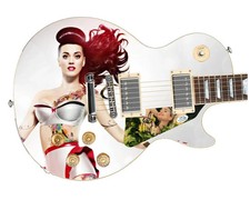 Katy Perry Signed Custom Graphics Photo Guitar Lp Cd Album ACOA