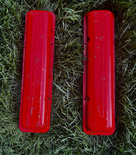Original Small Block Chevy Sbc Script Valve Covers Orange Original Small Block Chevy Sbc Script Valve Covers Orange