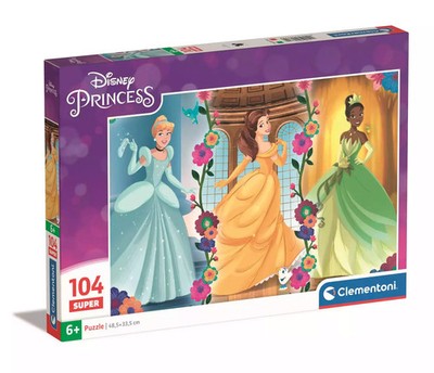 8005125257720 Clementoni Puzzle 104el Super Princess Księżniczki 25772 Clementon