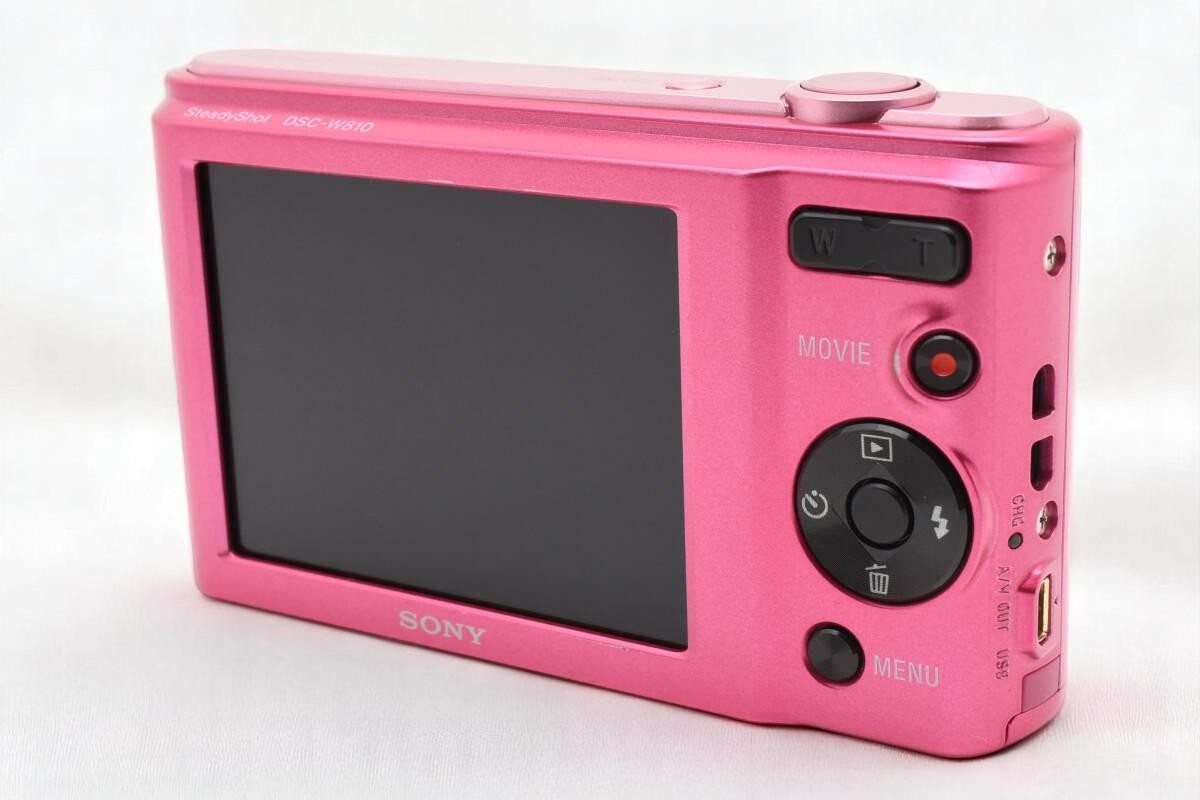 Mint] Sony Cyber-shot DSC-W810 Pink 20.1MP Compact Digital Camera