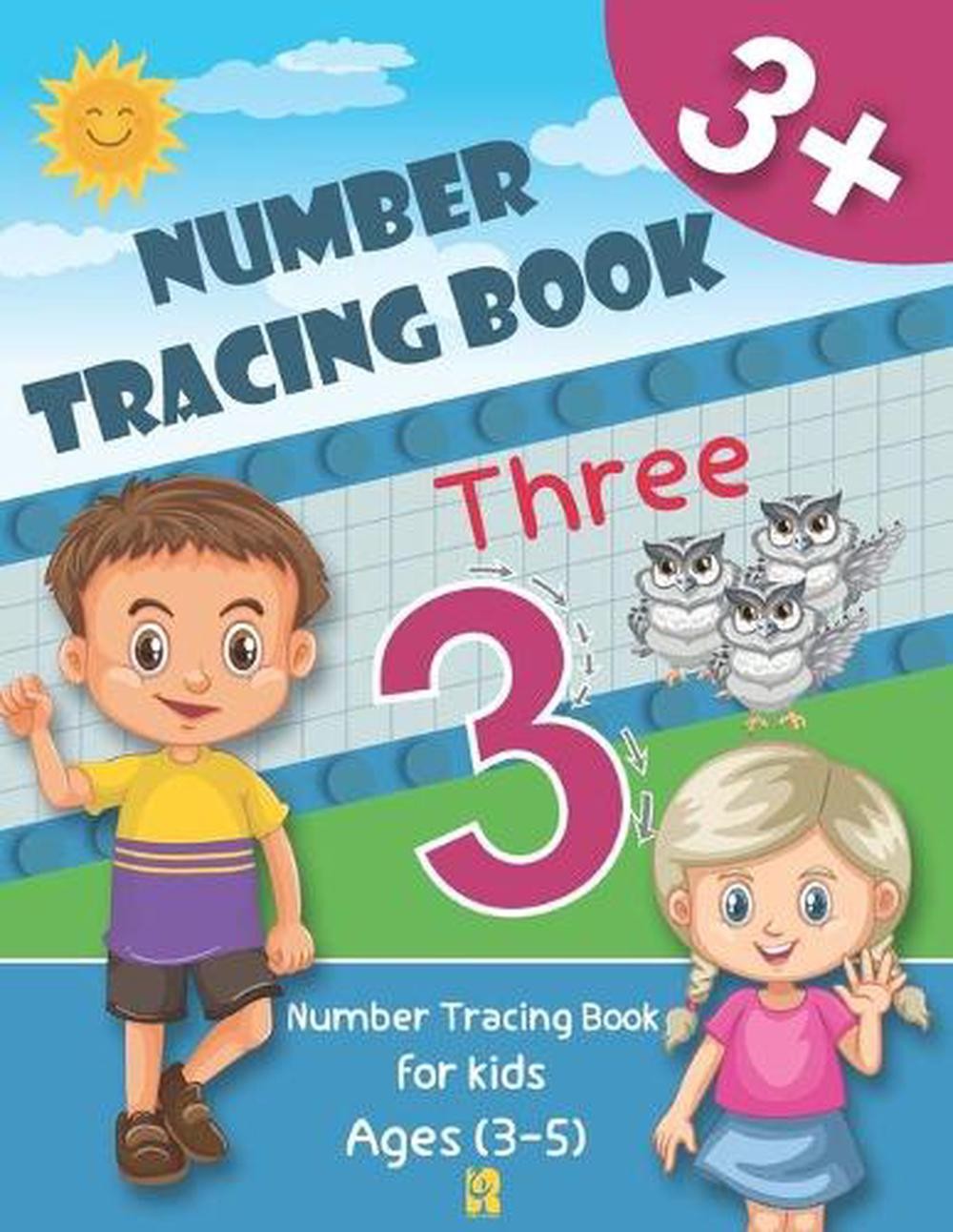 Number Tracing Books for Kids Ages 3-5: Trace Numbers Practice Workbook, Number
