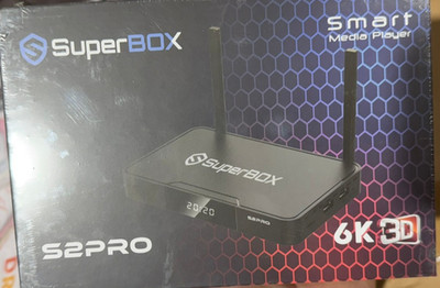 SuperBox S2 Pro Android TV Box, 6K Media Player Dual-Band Wi-Fi - NEW