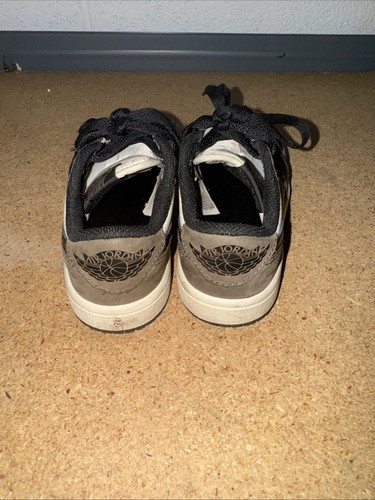 Size 12.5C- Air Jordan 1 Retro Low OG (GS) FQ5436 102 (Mocha) Nike Used - Picture 4 of 5