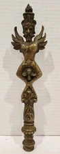 Antique Art Nouveau Victorian Early Century Bronze Unique Piece 