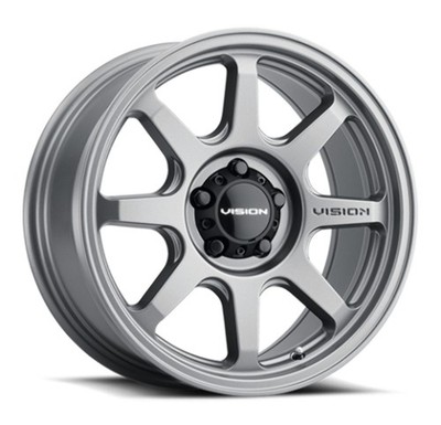 17'' Vision 351 Flow   Satin Grey 17x8 Wheel 5x5 (5x127) 30mm Rim