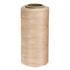 150D Waxed Thread 284 Yards Polyester Leather Sewing Waxed String Light Beige