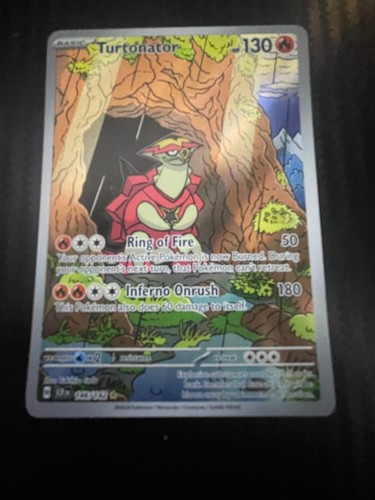Turtonator 146/142 Illustration Rare Stellar Crown Pokemon Holo Near Mint