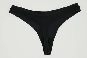 Epure By Lise Charmel Women's Black Stretch Plaisir Thong Panties Size L