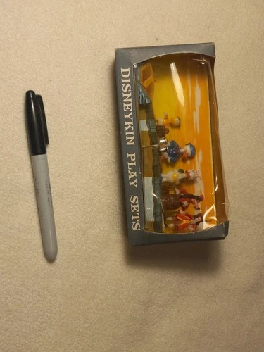 Marx Disneykin Vintage Play Set Figures in Box Plastic Disney Characters