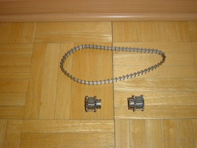 Originale Schnurkette f. Pfaff 96/97, Nähmaschinen 63 Klammern mit 2 X Zahnräder