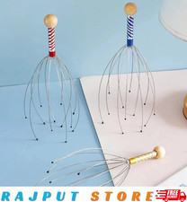 1PC Octopus Head massager stainless Steel engraved head relaxer brain Massage Cl