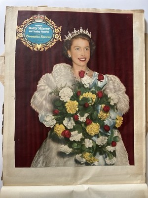 Vintage Queen Elizabeth II Prince Charles Royal Family Coronation Scrapbook 