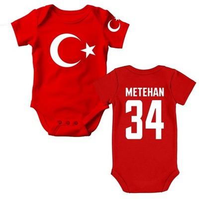 Türkiye Baby Strampler Türkei T-Shirt Bebek Ayyildiz Baumwolle Fan Body Geschenk