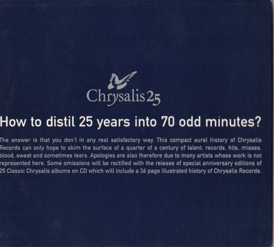 Chrysalis 25 (Edited Highlights):BILLY IDOL,ULTRAVOX,BLONDIE,SPECIALS,PROCLAIMER - Bild 2 von 4