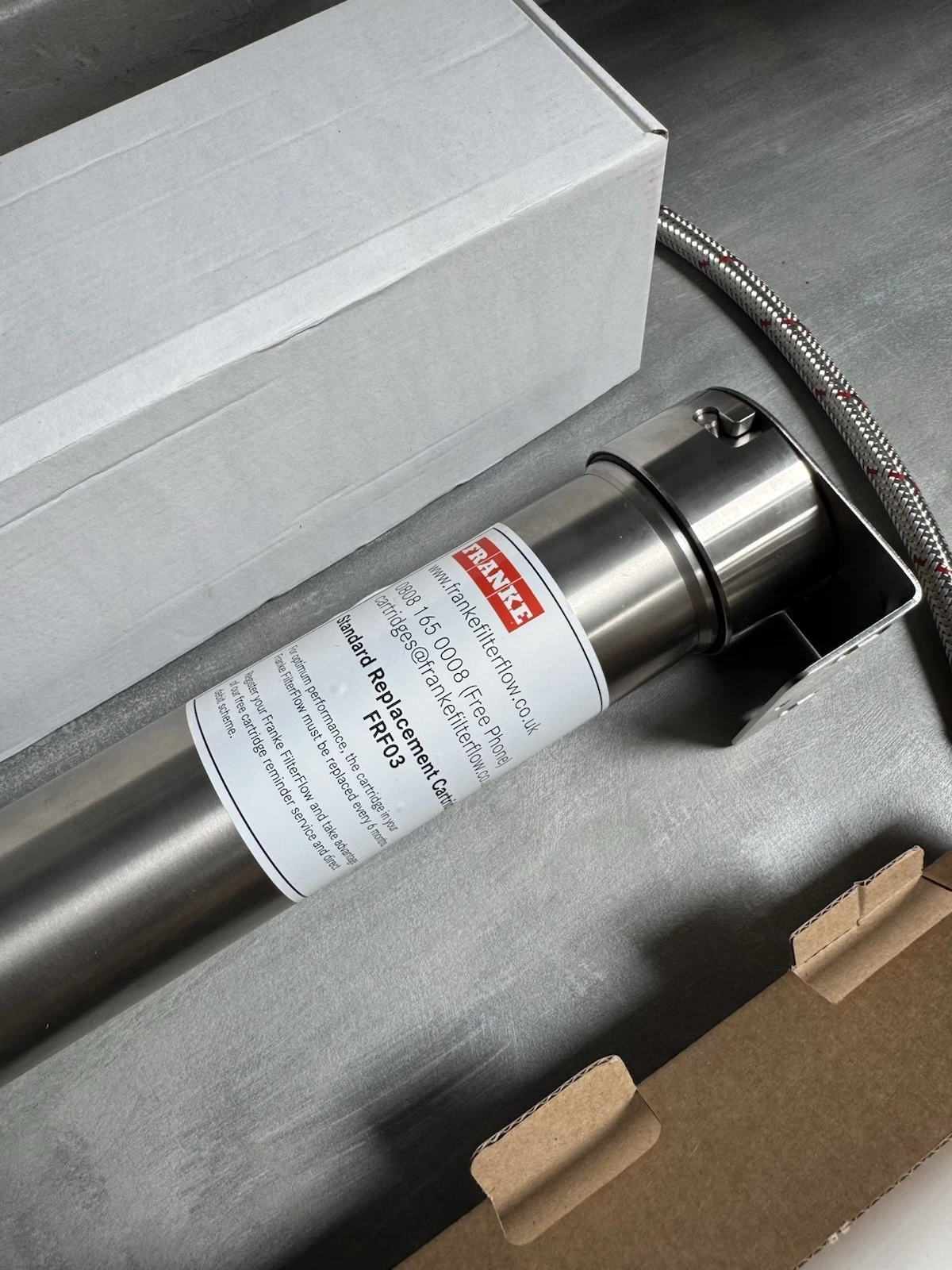 Franke FilterFlow Stainless Steel System Kit Cartridge Housing New Not Complete 7