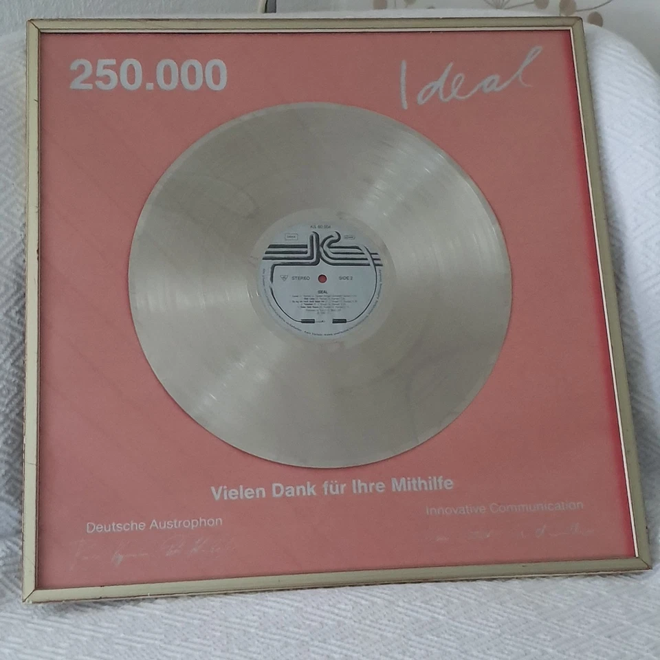 IDEAL LP 1980, 250000 Goldene Schallplatte , NDW Neue Deutsche Welle