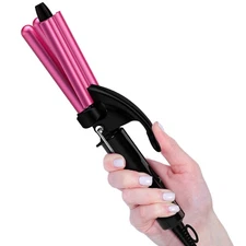 Mini Waver Curling Iron, 1/2 Inch, Hair Crimper for Women Beach Waves, Kerati...