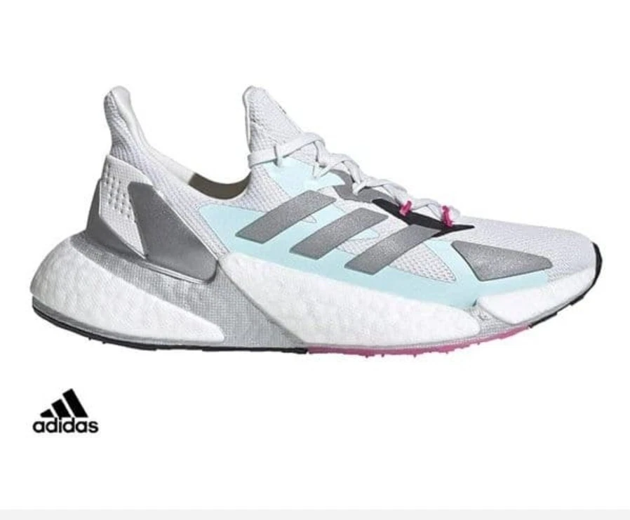 Scarpe sneakers da corsa donna Adidas X9000l4 nuove con etichette grigio bianco $150