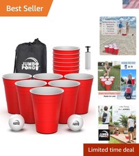 Outdoor Giant Beer Pong Set: Fun for Camping, Tailgating  Backyard Parties