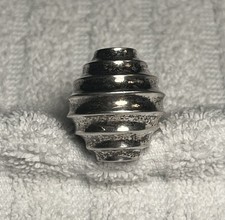 VINTAGE 70S 14.1g STERLING SILVER 925 RIBBED DOME CHUCKY MODERNIST RING SIZE 6.5