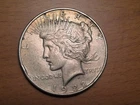 1922 Liberty Peace Silver Dollar $1 AU Good details. Circulated