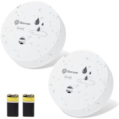 Wassermelder Wassersensor Alarm 100dB Batteriebetrieben 2er Set für Keller Küche
