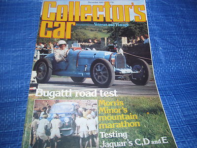1980 DECEMBER COLLECTORS CAR MAGAZINE / BUGATTI MERCEDES PORSCHE JAGUAR C D #bk1