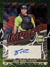 Logan Tanner 2023 Panini Elite Extra Edition Impact Impressions Auto Gold 04/10