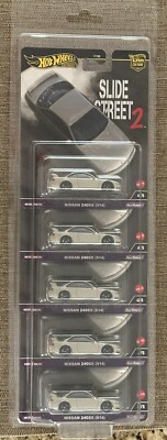 2024 Hot Wheels sLIDE street 2 , Nissan 240SX S14 , Lot of 5