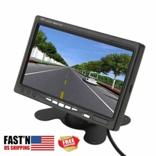 7'' TFT LCD Screen Car Rear View Monitor for Parking Backup Reverse Camera DVD