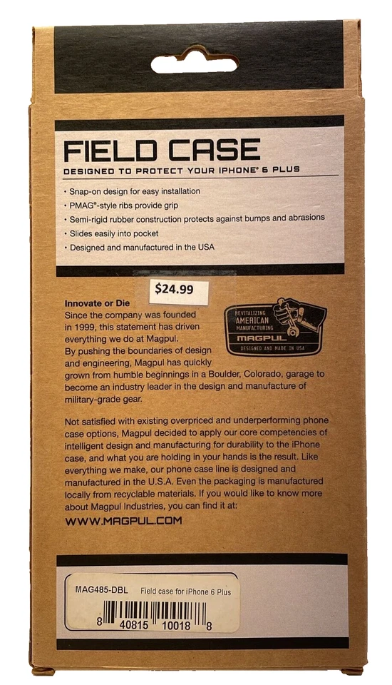 Magpul Field Case for Apple iPhone 6 Plus, Dark Blue - Image 4 of 4